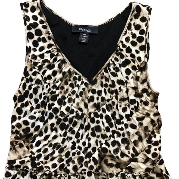 Leopard Print Sleeveless Dress - Picture 6 of 9